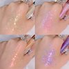 KWOLYKIM Liquid Glitter Eyeshadow, Long Lasting, Quick Drying, Easy to Apply, Loose Bling Glitter Diamond Pigmented Glue for Eye Crystals Makeup (Sparkling Purple Sequins)