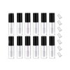 12pcs 3ml Mini Lip Gloss Tube Lip Balm Lipsticks Container Clear Empty Reusable Vial DIY Bottle with Wand Applicator and Wiper