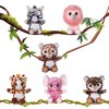 My OLi 7" Plush Toys Set Stuffed Animals Bundle of Forest Animal Toys Lion/Elephant/Zebra/Giraffe/Tiger/Leopard Stuffed Animals Pack of 6 for Babies Kids Girls Boys