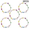 HKZTUY 5pcs LED Flower Crown Headband, Halloween Light Up Flower Headbands for Women, Garlands Glow in The Dark Floral Wreath Crowns