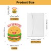 REWIDPARTY Cute Hamburger Party Invitation Cards with Envelopes & Stickers（Set of 15） Shaped Fill-in Invitations Party Supplies Favors for Birthday Baby Shower Party Celebration Cards for Kids Teens
