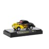 M2 1941 Willys Coupe Gasser Black with Yellow Flames Limited Edition to 6050 Pieces Worldwide 1/64 Diecast Model Car Machines 31600-GS10