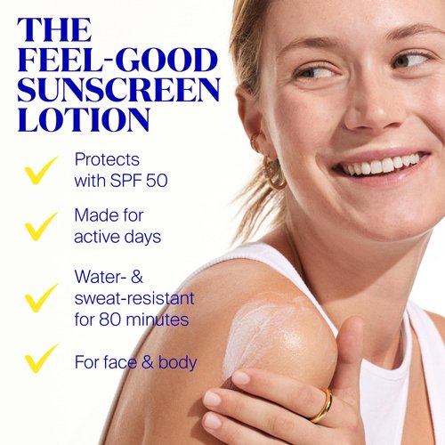 Supergoop! PLAY Everyday Lotion SPF 50 - Broad Spectrum Body & Face Sunscreen for Sensitive Skin - Great for Active Days - Fast Absorbing, Water & Sweat Resistant - 18 fl oz
