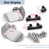 MORLORDY RC Stainless Steel Front Rear Axle Protector Skid Plate Set for 1/24 RC Crawler Car SCX24 Upgrades Accessories