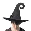 Starsouce Halloween Wizard Hat Flannel Witch Hat Cap with Feather Rose for Women Halloween Costume Cosplay Party