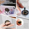 Finger Ring Stand, ebulous 360° Rotation Spinner Mobile Cell Phone Ring Stand Holder with Grip Kickstand Universal [Washable/Reusable] for Phone/Pad/Note/Tablets etc (Gold)