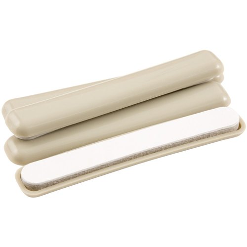 Self-Stick Bar Furniture Sliders for Carpeted Surfaces (4 piece) - 1/2" x 4" Bar SuperSliders,Beige