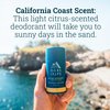 Oars + Alps Aluminum Free Deodorant for Men and Women, Dermatologist Tested and Made with Clean Ingredients, Vegan, Travel Size, California Coast, 1 Pack, 2.6 Oz