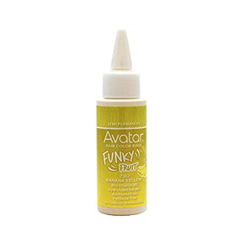 Avatar Funky Fruit Semi-Permanent Hair Color, 7182, Banana Yellow, 2.8oz