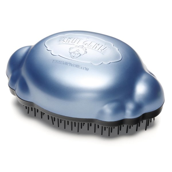Knot Genie Detangling Hair Brush for Kids | Original Full Size | Perfect for Curly Hair, Gently Separate Tangles, Leaves Hair Smooth & Shiny | The Pain Free Knot Detangler (Blue Skies)