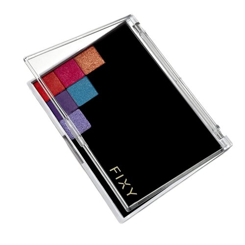 FIXY Empty Magnetic Makeup Palette with Clear Top, Small Palette- Organize, Depot & Declutter Makeup - Customize Your Palette - Travel and Eyeshadow Organizer - 5.7"x4.3"