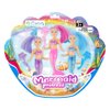 ArtCreativity Mermaid Playset for Girls, Mermaid Toys Set with 3 Figurines & 3 Brushes Princess Party Favors for Children, Best Birthday Gift for Kids