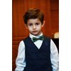 Alizeal Boys Adjustable Pre Tied Wedding Party Tuxedo Bow Tie, Champagne