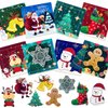 Anditoy 8 Pack Christmas 9 Pieces Wooden Puzzles for Kids Toddlers Christmas Toys Stocking Stuffers Gifts Party Favors