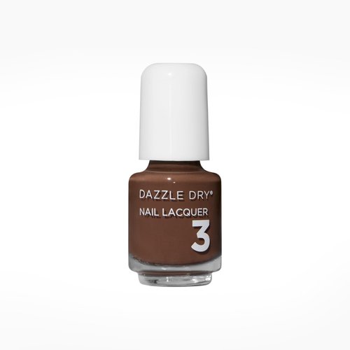 Dazzle Dry Nail Mini Lacquer (Step 3) - Fringe - A milk chocolate brown. Full coverage cream. (0.17 fl oz/ 5 Manicures)