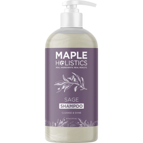 Sage and Rosemary Shampoo Sulfate Free - Ultra Clarifying Shampoo for Build Up and Dry Scalp Treatment with Cleansing Essential Oils for Hair - Sulfate Free Shampoo for All Hair Types with Sage Oil
