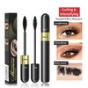 2 IN 1 for VIBELY Mascara, 5x Longer Waterproof Mascara 2 in 1 Lash Cosmetics 4D Silk Mascara, No Clumping, Long-lasting Black Mascara