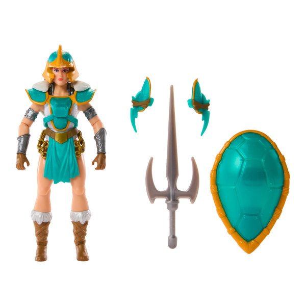 Masters of the Universe Mattel Origins Turtles of Grayskull Action Figure & Accessories, Teela Collectible Toy with 16 Joints, TMNT & Motu Crossover