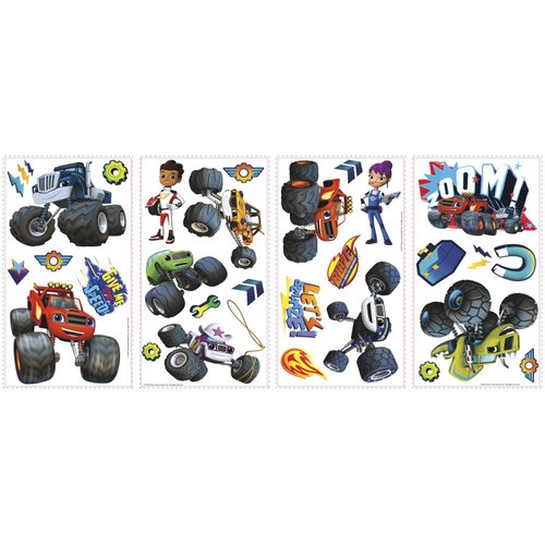RoomMates RMK3119SCS Blaze & The Monster Machines Peel and Stick Wall Decals