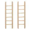 Ipetboom 2Pcs Mini Wooden Step Ladder Mini Wood Doll House Ladder Mini Ladders Fairy Garden Accessories for Doll House Accessories, Fairy Furniture Ladder