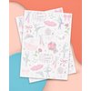 xo, Fetti Ballerina Party Temporary Tattoos - 50 Iridescent Foil | Happy Birthday Princess Decorations, Bow Girl Baby Shower Accessory, Ballet Theme Favor, Dancer Gift + Tutu Supplies