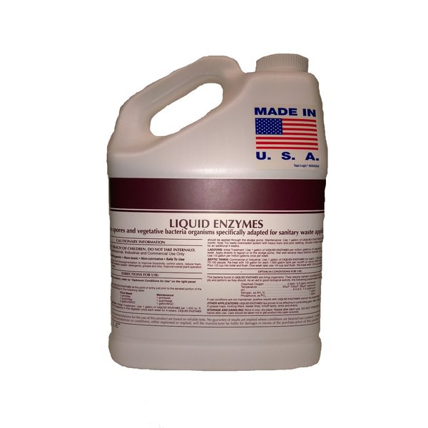 Patriot Chemical Sales 1 Gallon Septic Tank Treatment Liquid Enzymes Grease Trap Cleaner 2 Year Supply Industrial Strength