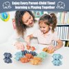 Chelpopo 10PCS Elephant Number & Alphabet Learning Toys for Toddlers 2-4, Toddler Preschool Learning Activities, Educational Montessori Toys for 2 Year Old, Double Sided Matching Game 1-10 & A-J