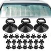 Lecctso 25PCS Car Glass Windshield Sunshade Suction Cups, Mini Suction Cups, Powerful Pull Ring Sucker Hooks with Strong Adsorption Force, Car Interior Accessories Universal for Car SUV Truck RV
