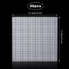 20 Sheets Plastic Canvas, 7CT Clear Plastic Mesh Canvas Sheets for Embroidery, Cross Stitch Plastic Aida Plastic Mesh Screen for Crafts DIY Crochet Projects (5.4x5.4inch)