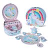Floss & Rock Rainbow Fairy Musical Tea Set for 3 Ages and Up, 11 Pieces, Imaginative or Group Play
