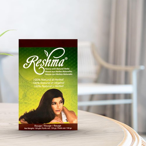 Reshma Beauty Classic Henna Hair Color | 100% Natural, For Soft Shiny Hair | Henna Hair Color, Gray Coverage| Ayurveda Hair Products (Rouge, Pack Of 1)