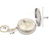 yueton Pack of 2 Pillbox Keychain,Key Chain Pill Case Container, Portable Keyring Round Pill Box/Storage Box