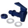 Replacement Cooler Faucet 2 White and 2 Blue Water Dispenser Tap Set. BPA Free Plastic Spigot..