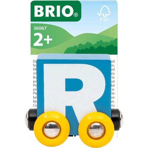 BRIO – Letter Train R | Wooden Train Set Accessory Toy for Kids Age 2 Years Up