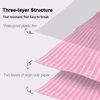 AREMOD 50pcs Disposable Nails Art Table Mat 3 Ply Nail Prep Paper Table Towels 13" x 18" Waterproof Tattoo Cover Tattooing Bibs Pads for Tattoo Supplies Acrylic Nail Supplies(pink)