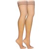 Truform Sheer Compression Stockings, 15-20 mmHg, Women's Thigh High Length, 20 Denier, Beige, Medium