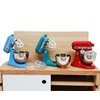 ChangThai Design Tiny 1¼" High Blue Bread Dough Mixer Kneader Machine Movable Figurine Steel and Resin Miniature Decoration Accessories Replica Decorative Collectible Figurines Home Décor Gifts
