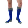 JOBST Sport Knee High 15-20 mmHg Compression Socks, Royal Blue/Grey, Medium