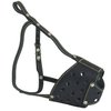 Real Leather Cage Basket Secure Dog Muzzle - Pit Bull, (Circumference 12.5", Snout Length 3.5")