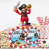 Pirate Birthday Party Supplies Decorations, Pirate Treasure Theme Paper Plates and Napkins Set with Cups and Straws for 24 Guests, 120 Pcs Disposable Party Dessert Dinnerwares