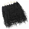 Goddess Box Braids Crochet Hair 14 Inch Boho Crochet Box Braids Pre-looped 8 Pack Bohemian Box Braids Crochet Braids Synthetic Braiding Hair Extensions for Black Women
