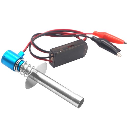 Share Goo RC Glow Plug Starter Igniter Ignitor 6V-24V for 1/8 1/10 RC Nitro Model Car Buggy Truck Boat,Blue