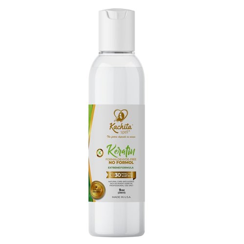 Kachita Spell Brazilian Keratin Treatment Formaldehyde Free Hair Straighteners No Formol Made in USA (8floz)