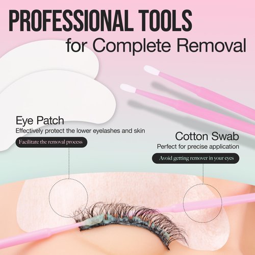 LASHVIEW Eyelash Extension Remover Cream, Light Aloe Flavor Cream,Eyelash Adhesive Remover, 10g