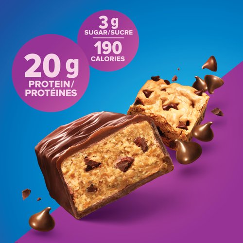 Pure Protein Bars, Gluten Free, Chewy Chocolate Chip, 50g, 6ct, {Imported from Canada}