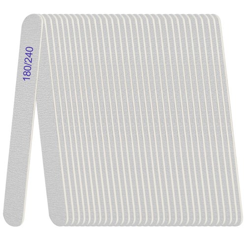 Nail File, Emery Boards for Nails 180/240 Grit Nail Files for Natural Nails Wood Double Sided Emory Fingernail Files Professional Reusable Manicure Pedicure limas para uñas (24 Packs)