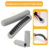Replacement Crutch Pads, ANCKNE Padding for Walking Arm Crutches and Hand Grips, Fits Standard Aluminum Crutches 4 Pieces-Set