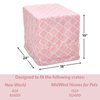 New World Pet Products Dog Crate Cover Featuring Teflon Fabric Protector, Dog Crate Cover Fits New World & Midwest 24-Inch Dog Crates, Pink Designer Pattern