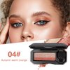 Dual Color Eyeshadow,Waterproof Glitter Eye Shadow,Smooth Texture Highly Pigmented Dual-Color Eyeshadow Eyeshadow Shimmer Long Lasting For Eye Makeup(04#)