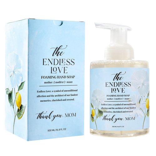 ROMIIE ZOI Foaming Hand Soap for Mother's Day Gift Basket - Endless Love - Infused with Honey Almond Aroma - 500 ML / 16.8 FL OZ